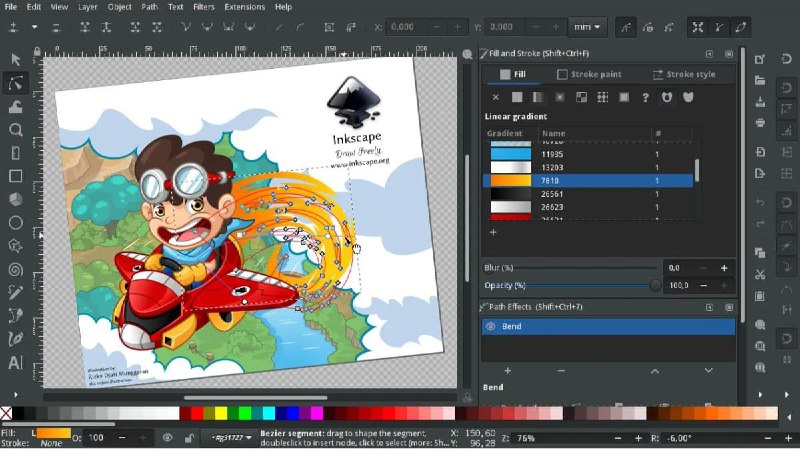 🎨 inkscape - 免费开源矢量图形编辑软件▎软件平台