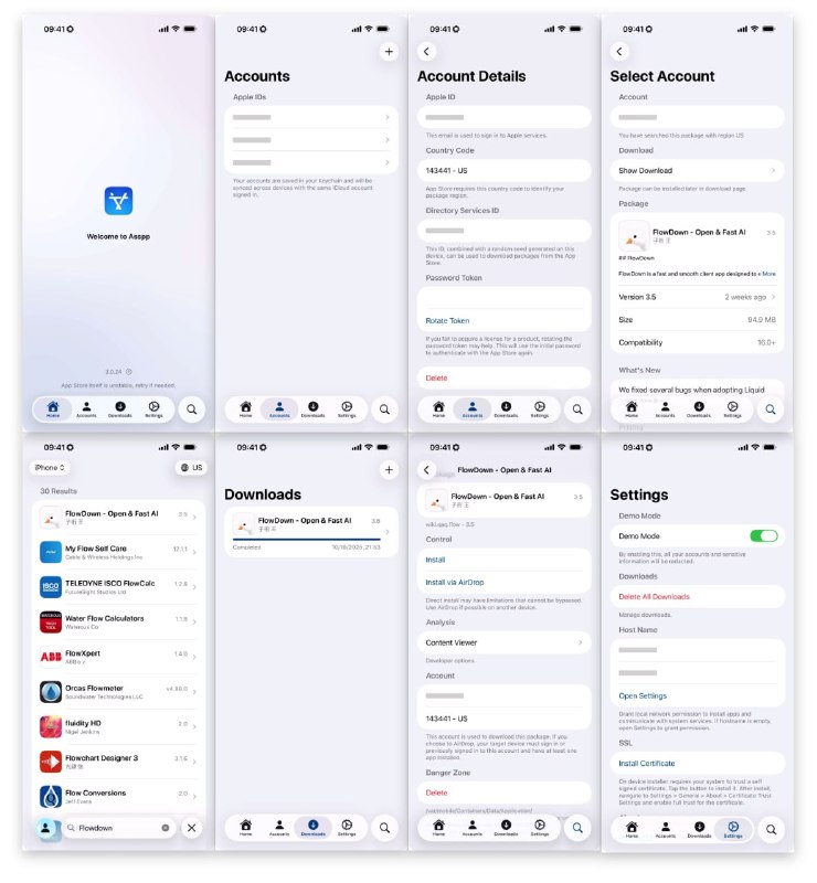 🍭 #应用管理 #Apple工具 #IPA安装🏵 Asspp - 多账户App Store管理工具🍥 简介