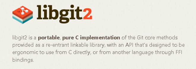 🍭  #开发库 #版本控制🏵  libgit2 - 跨平台Git集成库🍥 简介