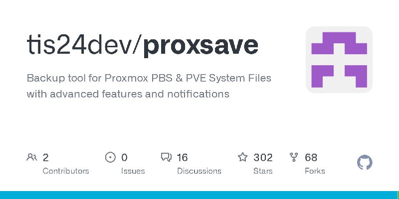 🍭  #系统工具 #数据恢复🏵  ProxSave - 数据恢复备份工具🍥 简介