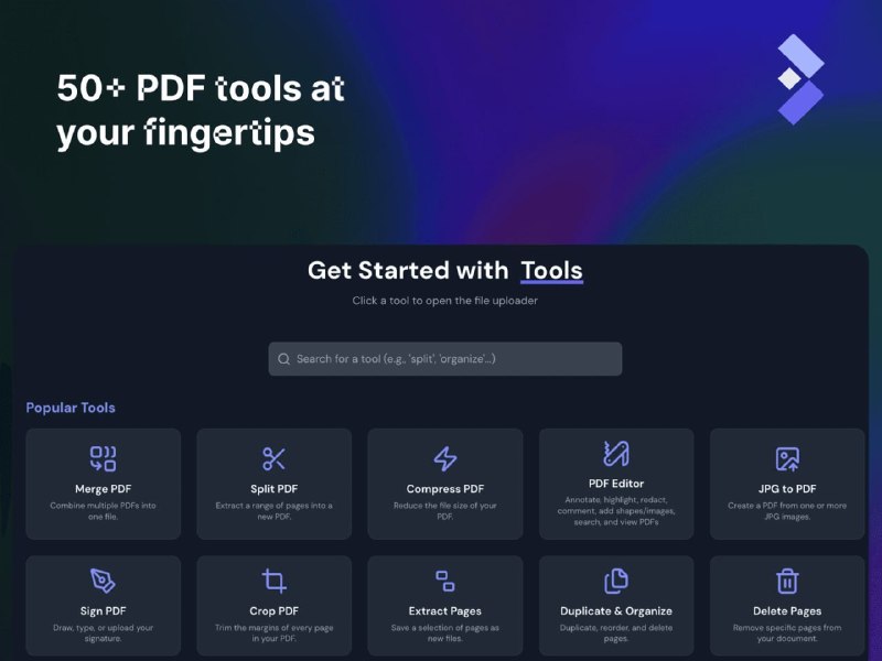 🍭 #PDF工具 #客户端工具 #隐私保护🏵 BentoPDF - 客户端PDF管理编辑合并🍥 简介