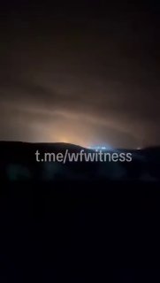 צילומי שריפה בהפטגל, מחוז ח'וזסטן, לאחר תקיפה אווירית של ארה"ב באזור.