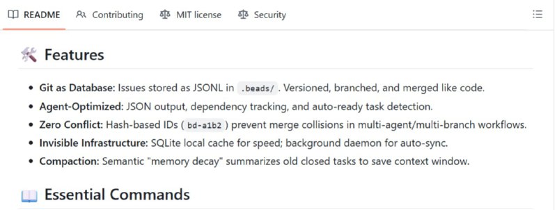 🍭 #AI工具 #开发辅助🏵 Beads - 编码代理持久记忆🍥 简介