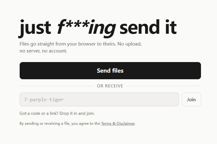🆔  网站名称：Just F***ing Send It