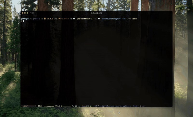 🍭 #Git工具 #命令行工具 #开发辅助🏵 Gitlogue - 终端Git历史动画🍥 简介