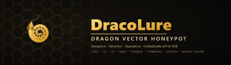🍭 #网络安全 #蜜罐系统 #威胁监测🏵 Dragon Vector Honeypot - 实时诱捕与威胁分析系统🍥 简介