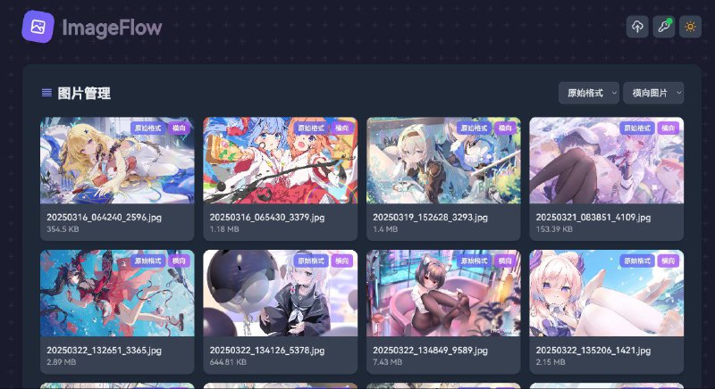 #GitHub #工具🏠 ImageFlow - 智能图像管理和分发系统▎项目介绍