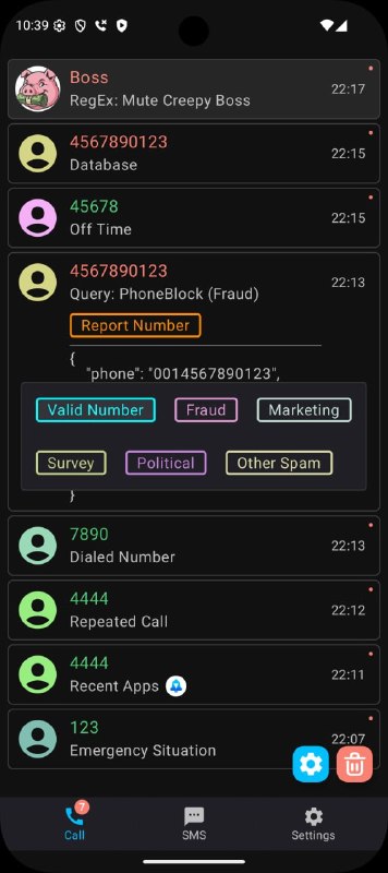 🍭 #Android #安全工具 #通信过滤🏵 SpamBlocker - 拦截骚扰电话与短信🍥 简介