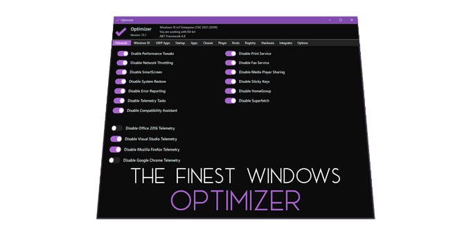 #Optimizer #开源 #Windows 🏵  #程序 |  Optimizer - 提升 Windows 性能工具🍥  简介