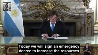 ️🇦🇷🇬🇧נשיא ארגנטינה מיילי הורה על הקמת בסיס ימי בטירה דל פואגו כדי להרחיב את הכוח הגיאופוליטי הארגנטינאי.