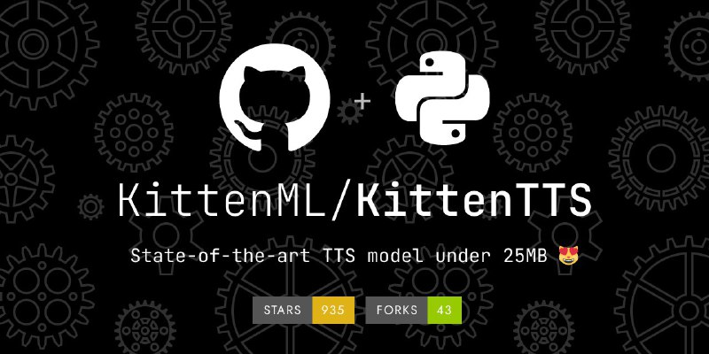🗣  每日羊毛线报  👈🏵  Kitten TTS - 轻量级文本转语音🍥 简介