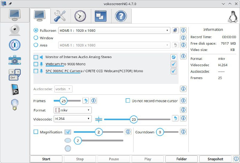 🍭 #屏幕录制 #截屏工具 #视频录制 #音视频工具🏵 VokoscreenNG - 屏幕录制与截屏工具🍥 简介
