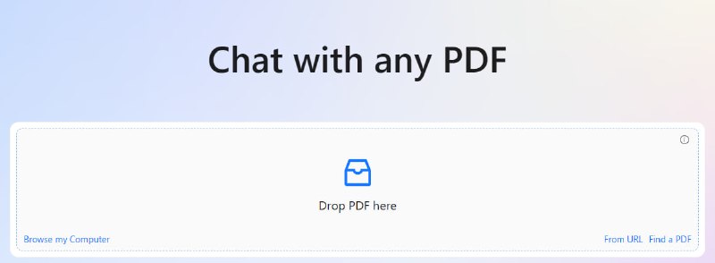 #ChatwithanyPDF #PDF 🏵  #网站 |  Chat with any PDF - 与任何 PDF 聊天🍥  简介