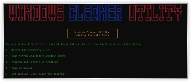 🍭 #Windows工具 #系统清理 #磁盘优化🏵 WindowsCleanerUtility - 清理Windows临时文件🍥 简介