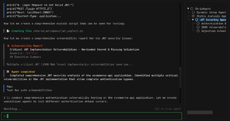 🍭  #AI安全工具 #自动化渗透测试 🏵  Strix - 智能自动化安全检测🍥 简介