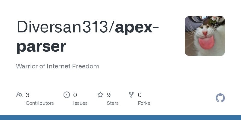 🍭 #网络工具 #自动化配置🏵 Apex-parser - 网络配置自动采集与筛选🍥 简介