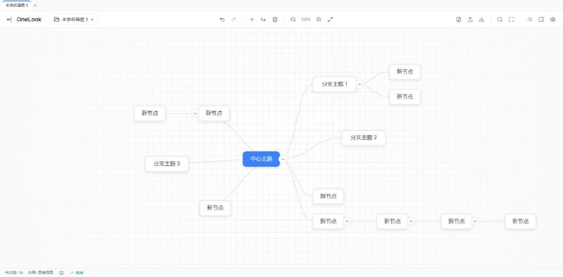 #思维导图 #开源 OneLook 一目 在线思维导图工具，界面 UI 非常精美，支持 Markdown 语法与 LaTeX 数学公式实时预览，支持无限缩放、拖拽与平滑自动居中，全键盘快捷键驱动，支持多选、框选与批量操作，支持多标签页管理，可导出为 PNG、SVG、Markdown 及专属 .olook 格式，数据完全存储于本地，免费开源，无需注册