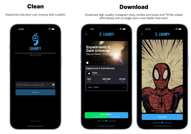 🍭  #社交媒体工具 #内容下载🏵  Loadify - Instagram等多平台内容下载🍥 简介