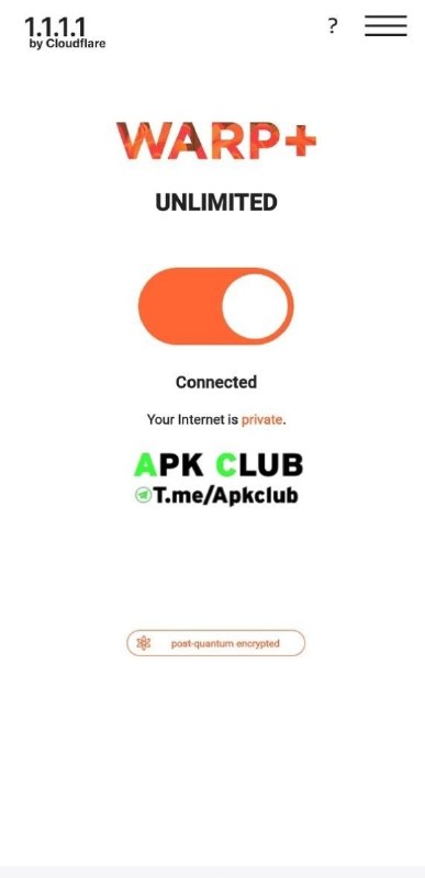 مود ، برنامه | ApkClub: 💻 1.1.1.1 + WARP: Safer Internet 🔝 V6.38.9 ➕ #فیلترشکن ⭐️ نسخه مود یکی از بهترین فیلترشکن های موجود 🔖 ویژگیهای نسخه مود
