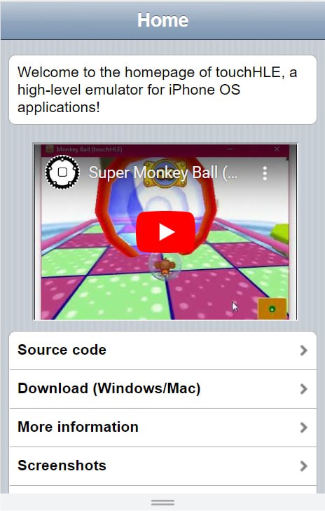 #iOS #iphone #模拟器 🎈 #工具 |  touchHLE - iPhone OS 应用程序模拟器🎯  简介