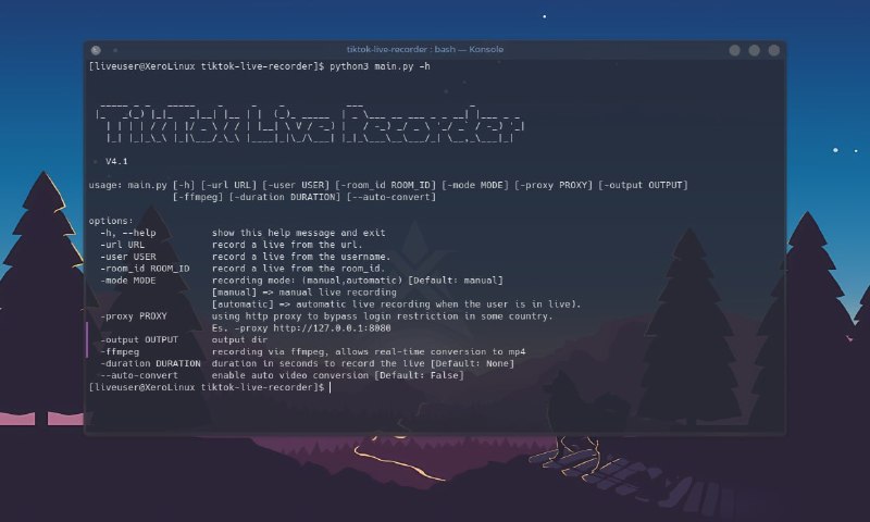 🍭 #TikTok #直播录制 #工具软件🏵 TikTok Live Recorder - TikTok直播流实时录制程序🍥 简介