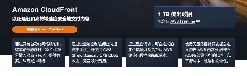 #Amazon #CloudFront #免费 #CDN 🎈 #工具 |  Amazon CloudFront - 免费1T流量CDN加速🎯  简介