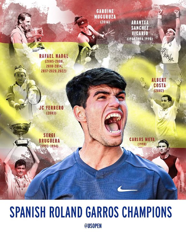 First #RolandGarros 🏆, Third Grand Slam 🔥🙌Congratulations, Carlos Alcaraz 🇪🇸