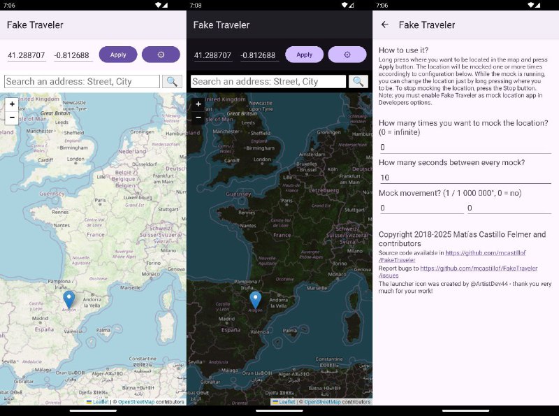 🖥 FakeTraveler - 无需 Root 的 Android 虚拟定位工具▎软件平台