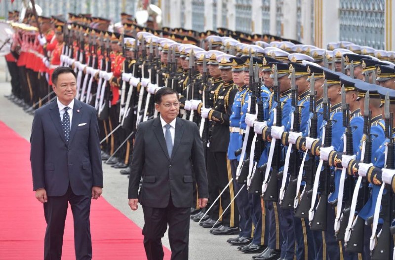 ️🇹🇭🇲🇲 ראש ממשלת תאילנד אנוטין צ'רנוירקול פגש את נשיא מיאנמר, מין אונג הלינג, בבנגקוק ב-6 באוגוסט לשיחות…