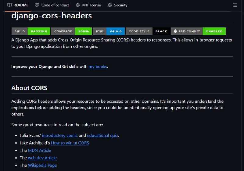 🍭  #Django #Web开发🏵  Django-cors-headers - Django跨域资源共享处理🍥 简介