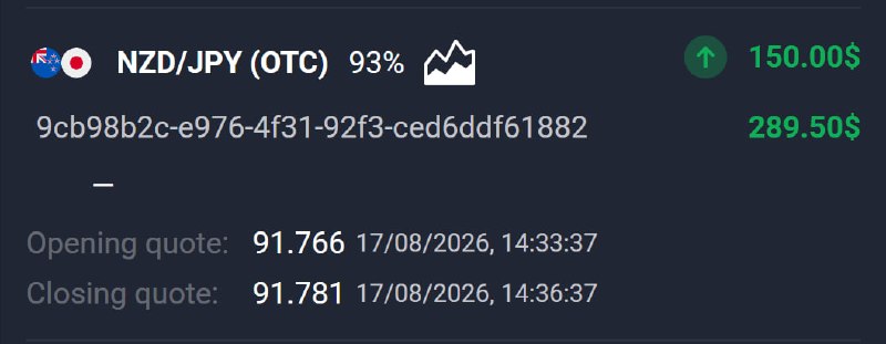 🔥AVIATOR CHANNEL🔥: 📊 NZD/JPY (OTC) 🕘 3 MINUTES 💵 Use 150 from balance ➡️ CLICK HERE AND REGISTER✅ TRADE CLOSED IN PROFIT!💵 BALANCE: $350,20