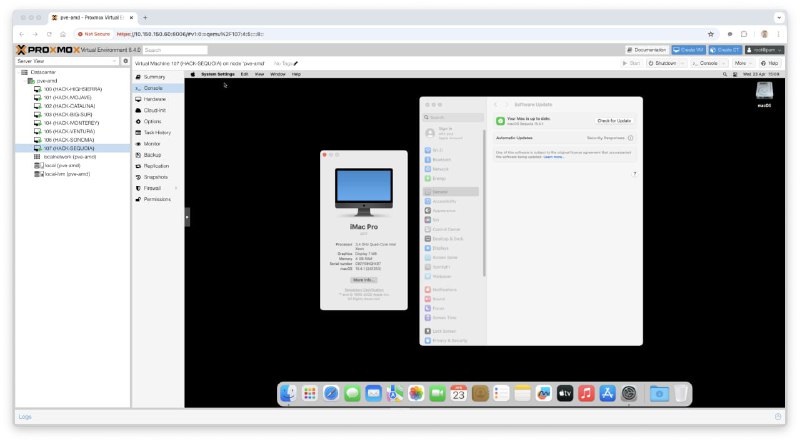 🍭  #macOS虚拟机 #ProxmoxVE🏵  OSX-PROXMOX - Proxmox VE macOS安装🍥 简介