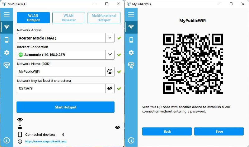 📶 MyPublicWiFi - 虚拟 Wi-Fi 热点软件▎软件平台
