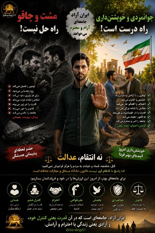 چند قرن بردگی: 🔴 ایران فردا فقط به آزادی سیاسی نیاز ندارد؛ به جامعه‌ای آرام‌تر هم نیاز داردچرا این‌قدر زود عصبانی می‌شویم؟چرا یک بوق، ی