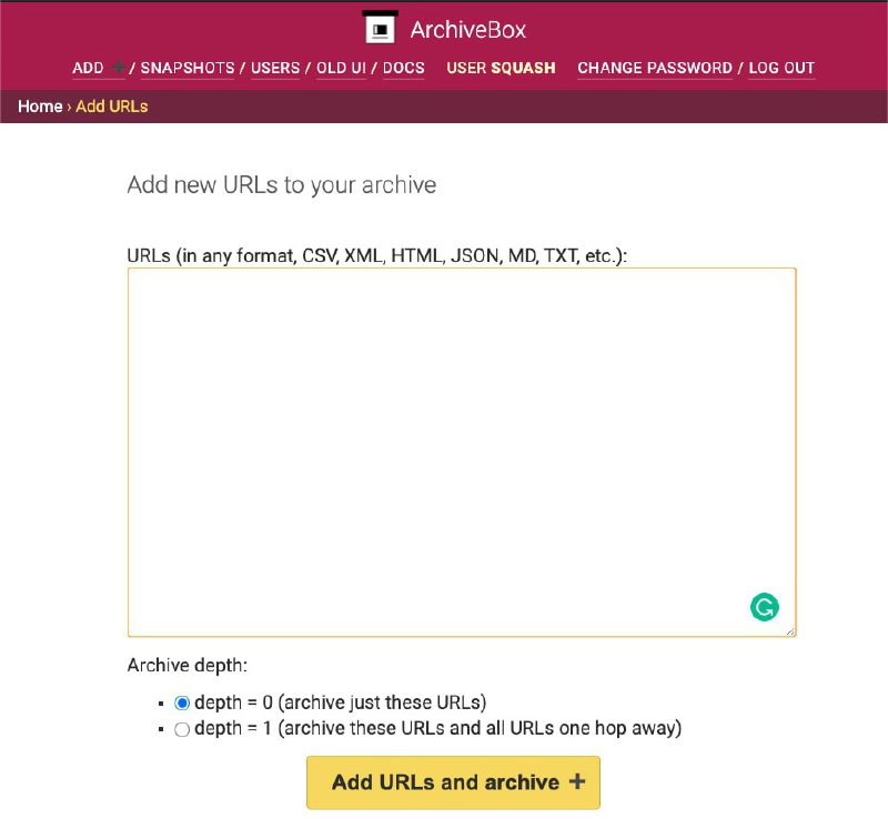 🍭 #网站归档 #自托管工具🏵 ArchiveBox - 网站内容归档🍥 简介