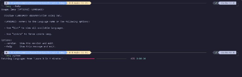 🗣  每日羊毛线报  👈🏵  Lexy - 终端编程教程查询🍥 简介