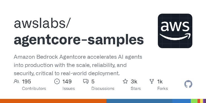 🍭 #AI代理 #企业级应用🏵 Amazon Bedrock Agentcore - 加速AI代理集成🍥 简介