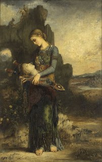 🎨 Orpheus, 1865by Gustave Moreau 🇫🇷oil on panel, 154 cm x 99.5 cmMusée d'Orsay, FranceAbout the artwork:In this depiction, Moreau portrays the aftermath of Orpheus's death, where his severed head and lyre are found by a young girl. The painting is filled w