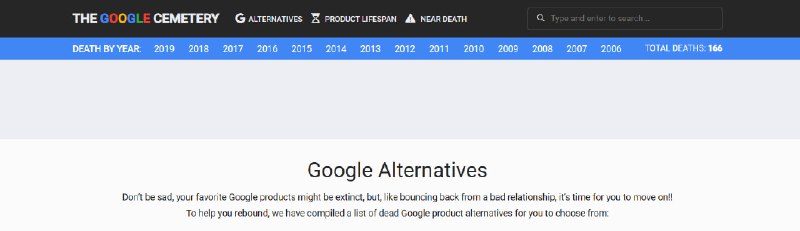 #GoogleAlternatives #google 🏵  #网站 |  Google Alternatives - Google产品替代方案🍥  简介