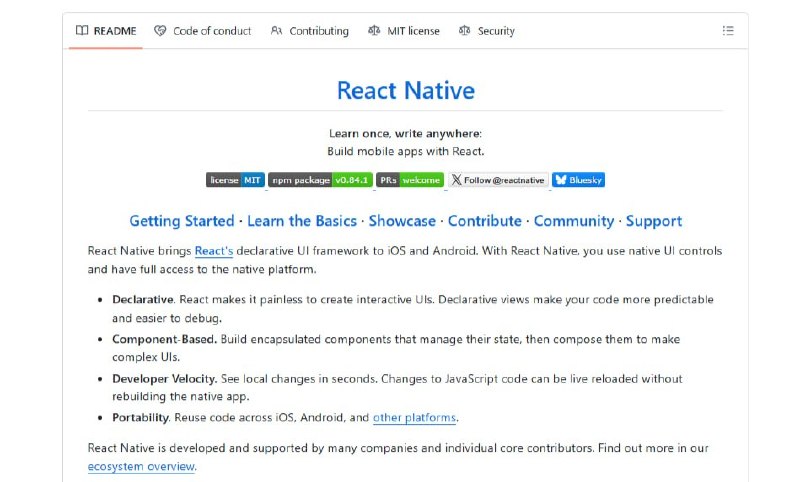 🍭 #移动开发 #跨平台🏵 React Native - 跨平台移动开发🍥 简介