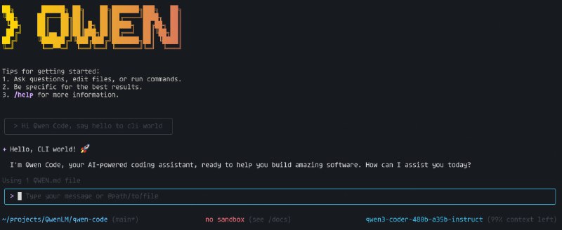 🗣  每日羊毛线报  👈🏵  Qwen Code - AI 编码助手🍥 简介