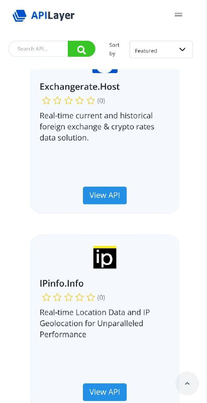 📱 APILayer-API市场一个API市场，提供多种高性能的API供开发者使用