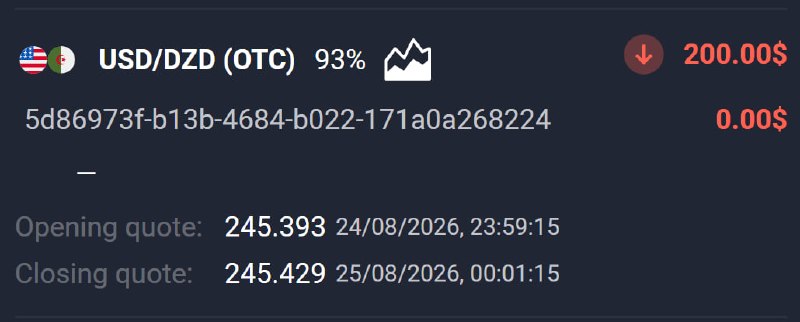 🔥AVIATOR CHANNEL🔥: 📊 USD/DZD (OTC) 🕘 2 MINUTES 💵 Use 200 from balance ➡️ CLICK HERE AND REGISTER❌ TRADE LOSE 💵 BALANCE: $632,70👉 CLICK HERE