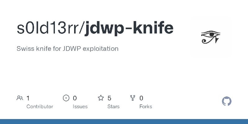 🍭 #渗透测试 #安全工具🏵 Jdwp-knife - JDWP数据提取🍥 简介