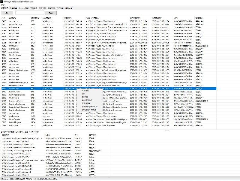 🦅 Hawkeye - Windows 综合应急响应分析工具▎软件平台