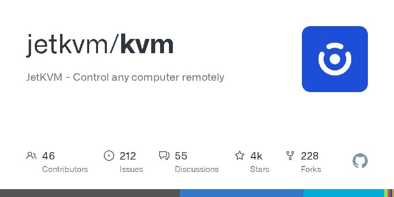 🍭 #远程控制 #开源硬件 #KVM🏵 JetKVM - 高性能远程KVM控制系统🍥 简介