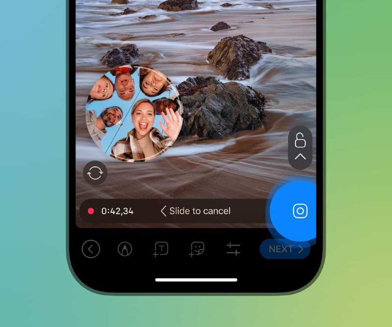 When posting or reposting a story, you can now add a video message to include extra commentary or comedic effects.November Features1 • 2 • 3 • More
