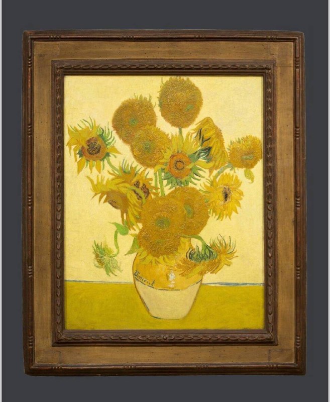 來The National Gallery兩次了都沒看到這幅「Sunflowers」，第一次是展廳維護，這次是出借給Philadelphia Museum of Art展出至10月11日
