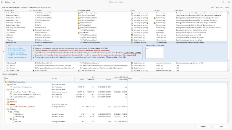 🆔  软件名称：Echosync⭐️  软件功能：文件夹同步➡️  支持平台：#Windows📁  软件简介：一款简单快速的差异文件夹同步工具，支持便携模式，无需安装，可以直接从外部硬盘或USB驱动器等同步介质运行