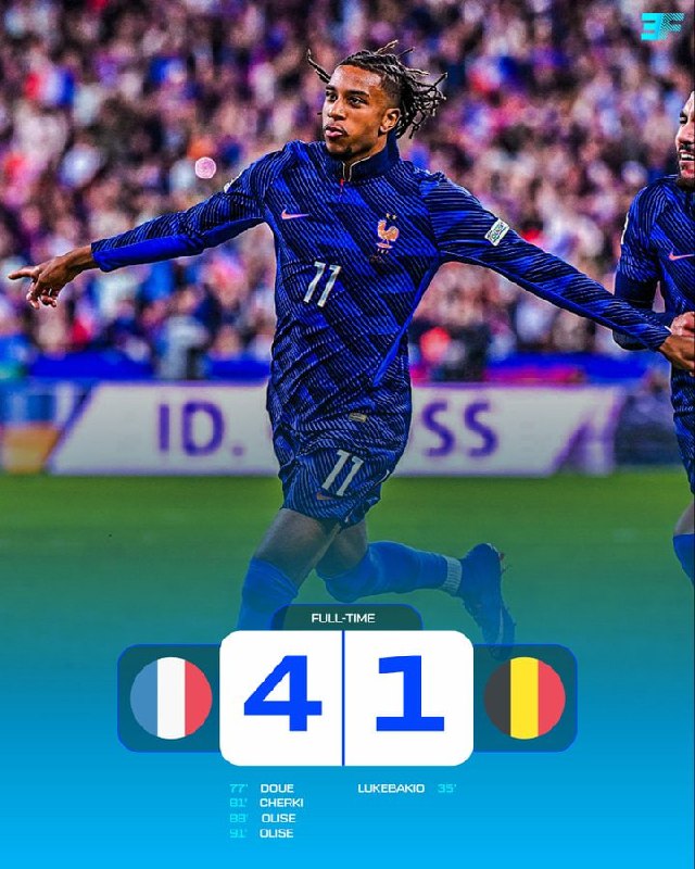 🚨🇫🇷 After going down 1-0, France beat Belgium 4-1! 🤩